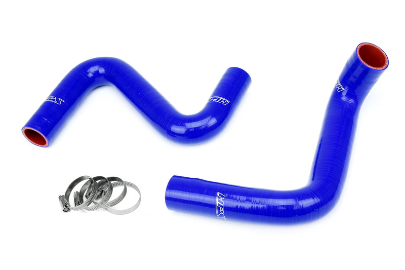 HPS Silicone Radiator Hoses - 1989-1998 Nissan 240SX with LS Swap (LS1 water pump, KOYO S13/S14 V8 swap radiator) - Blue (57-1957-BLUE)