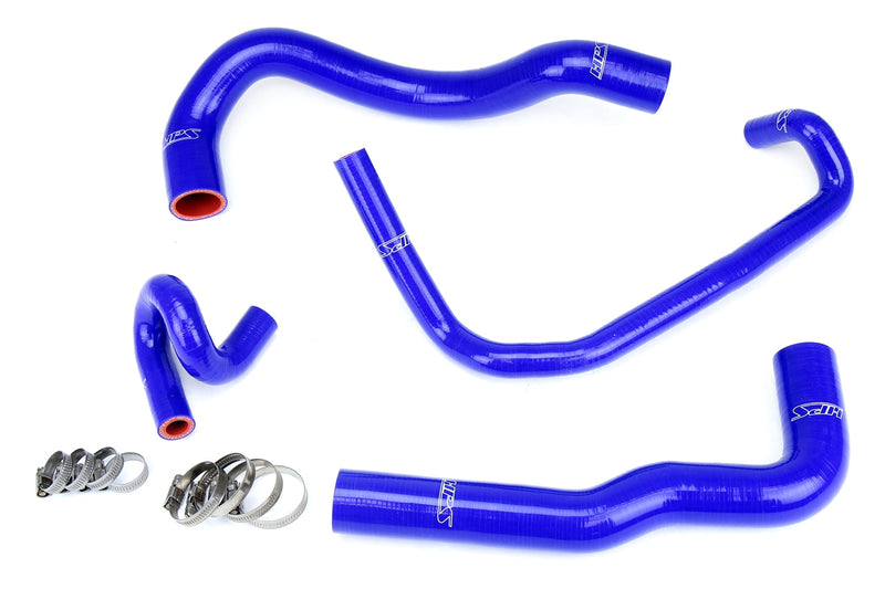 HPS Silicone Radiator and Heater Hoses - 2001-2005 Lexus IS300 with 1JZ-GTE VVT-i from JZS170 Toyota Crown and IS300 OEM style radiator - Blue (57-1960-BLUE)