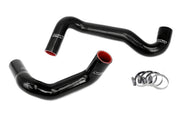HPS Silicone Radiator Hoses - 1989-1998 Nissan 240SX with LS Swap (LS3/LS7 water pump, 8 o'clock thermostat, KA24DE radiator) - Black (57-1991-BLK)