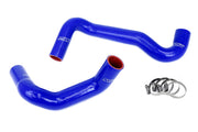 HPS Silicone Radiator Hoses - 1989-1998 Nissan 240SX with LS Swap (LS3/LS7 water pump, 8 o'clock thermostat, KA24DE radiator) - Blue (57-1991-BLUE)