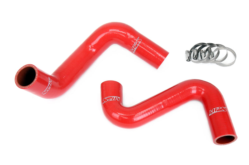 HPS Silicone Radiator Hoses - 1989-1998 Nissan 240SX with LS Swap (LS3/LS7 water pump, 8 o'clock thermostat, SR20DET radiator) - Red (57-1992-RED)