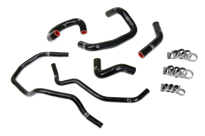 HPS Silicone Heater Hoses - 1993-1998 Toyota Supra 3.0L Non Turbo - Black (57-2014-BLK)