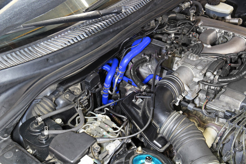 HPS Silicone Heater Hoses - 1993-1998 Toyota Supra 3.0L Non Turbo - Red (57-2014-RED)