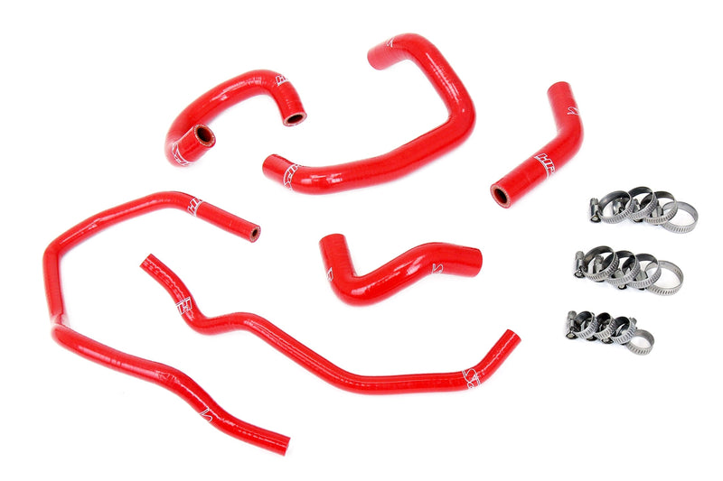 HPS Silicone Heater Hoses - 1993-1998 Toyota Supra 3.0L Non Turbo - Red (57-2014-RED)