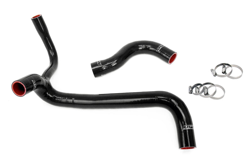 HPS Silicone Radiator Hoses - 1984-1993 Mercedes-Benz 190E 2.3 Sedan 2.3L SOHC - Black (57-2041-BLK)