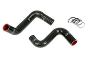HPS Silicone Radiator Hoses - 1989-1998 Nissan 240SX with LS Swap (LS1 water pump, 8 o'clock thermostat, KA24DE radiator) - Black (57-2057-BLK)