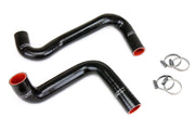 HPS Silicone Radiator Hoses - 1989-1998 Nissan 240SX with LS Swap (LS3/LS7 water pump, 9 o'clock thermostat, KA24DE radiator) - Black (57-2059-BLK)