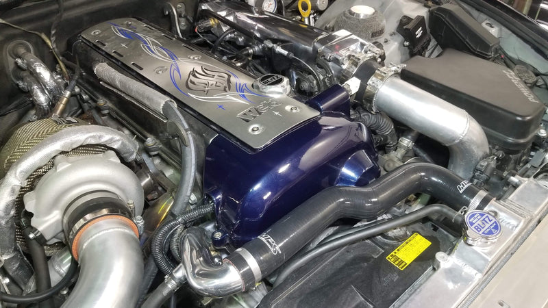 HPS Silicone Radiator Hoses - 2001-2005 Lexus IS300 with 1JZ-GTE Swap and IS300 OEM style radiator - Black (57-2066-BLK)