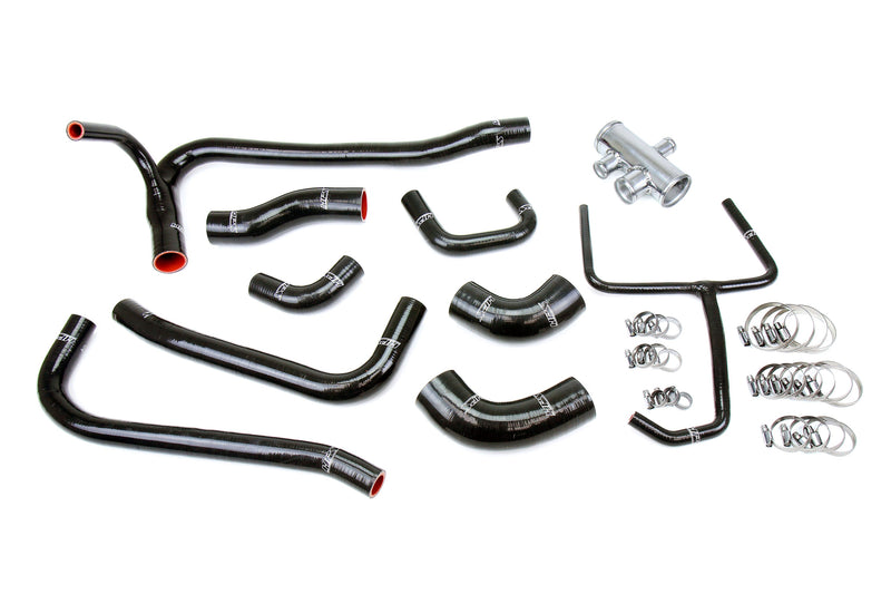 HPS Silicone Radiator Hoses - 2007-2014 Ford Mustang GT500 5.4L 5.8L Supercharged - Black (57-2069-BLK)