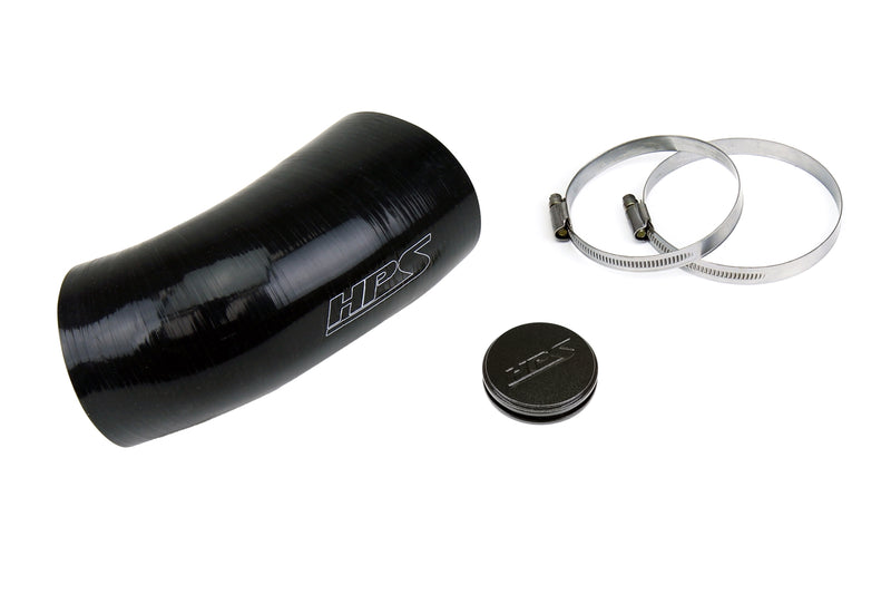HPS Silicone Air Intake Hose - Black (57-2077-BLK)