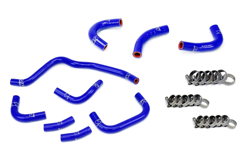 HPS Silicone Oil cooler and throttle body Hoses - 2000-2003 Honda S2000 2.0L F20C AP1 - Blue (57-2079-BLUE)
