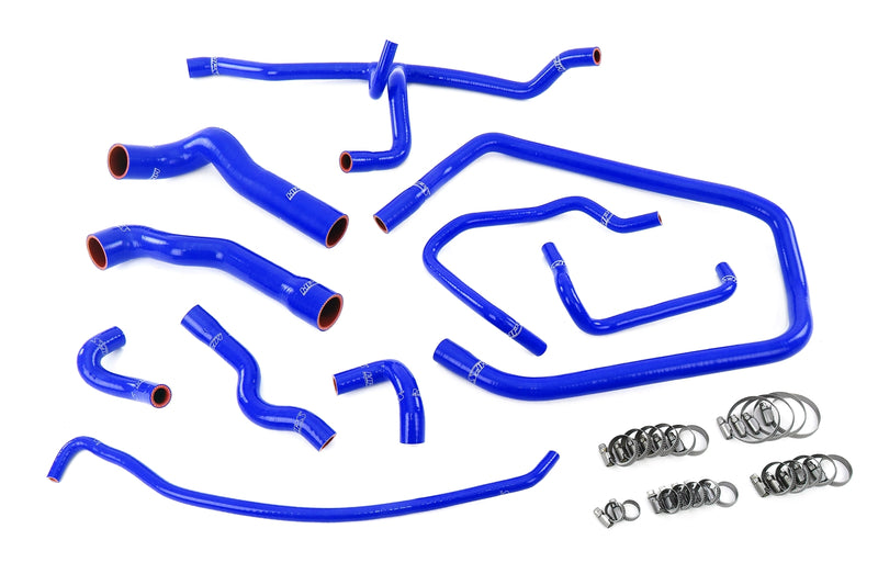 HPS Silicone Radiator, Heater, throttle body and expansion tank coolant Hoses - 1992-1995 BMW 325i 325is 2.5L E36 M50 - Blue (57-2083-BLUE)