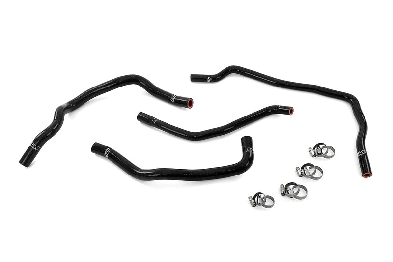 HPS Silicone Heater and expansion tank coolant Hoses - 2008-2015 Scion xB 2.4L - Black (57-2102-BLK)