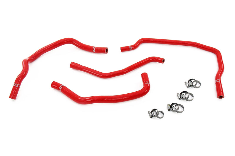 HPS Silicone Heater and expansion tank coolant Hoses - 2008-2015 Scion xB 2.4L - Red (57-2102-RED)