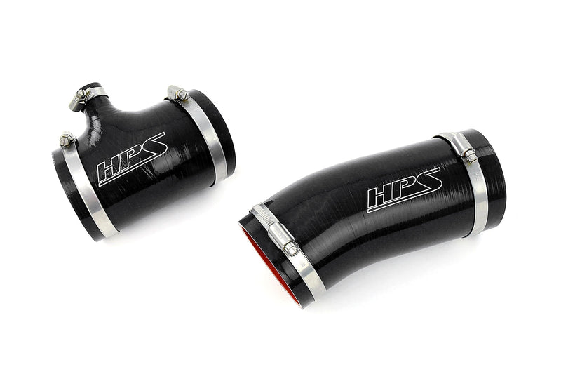 HPS Silicone Air Intake Hose - 1991-1992 Toyota Land Cruiser FJ80 4.0L 3F-E - Black (57-2104-BLK)