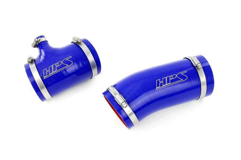 HPS Silicone Air Intake Hose - 1991-1992 Toyota Land Cruiser FJ80 4.0L 3F-E - Blue (57-2104-BLUE)