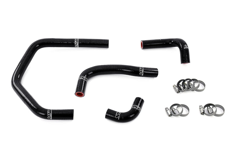 HPS Silicone Heater Hoses - 1993-2002 Toyota Supra Right Hand Drive 3.0L Non Turbo 2JZ-GE - Black (57-2145-BLK)