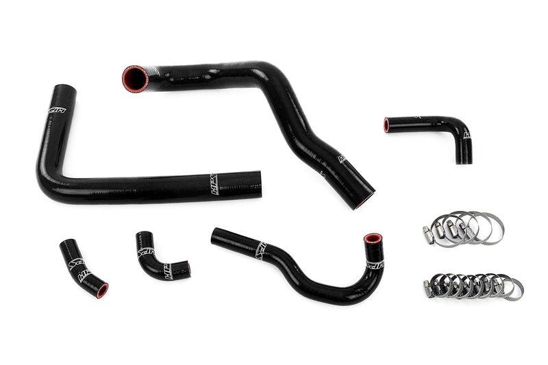 HPS Silicone Radiator and Heater Hoses - 1993-2002 Toyota Supra Right Hand Drive 3.0L Turbo 2JZ-GTE JDM Non VVT-i - Black (57-2148-BLK)