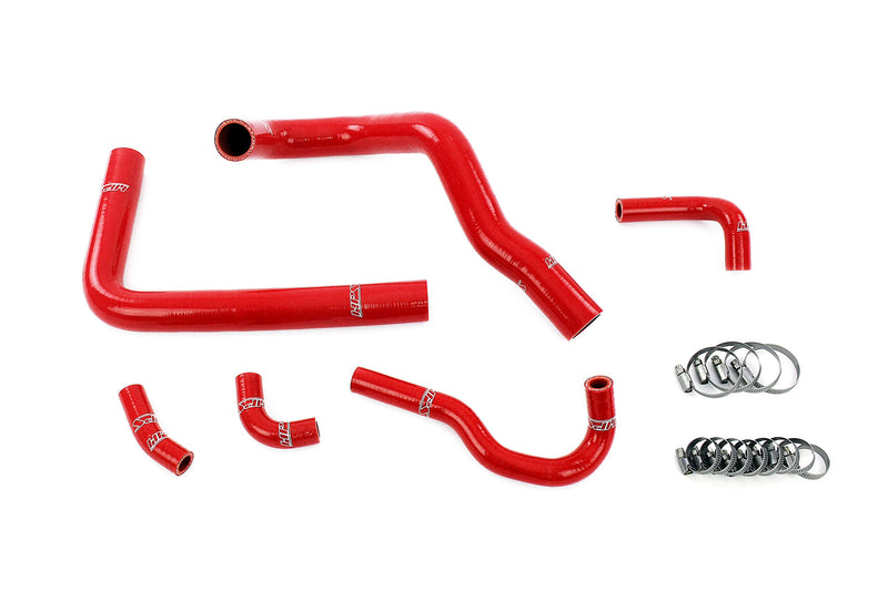 HPS Silicone Radiator and Heater Hoses - 1993-2002 Toyota Supra Right Hand Drive 3.0L Turbo 2JZ-GTE JDM Non VVT-i - Red (57-2148-RED)