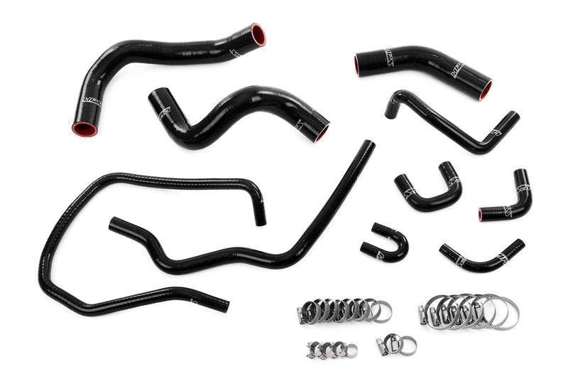 HPS Silicone Radiator, by-pass, throttle body coolant Hoses - Black (57-2167-BLK)