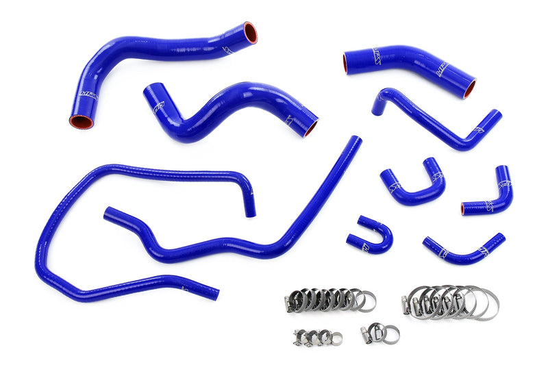 HPS Silicone Radiator, by-pass, throttle body coolant Hoses - Blue (57-2167-BLUE)