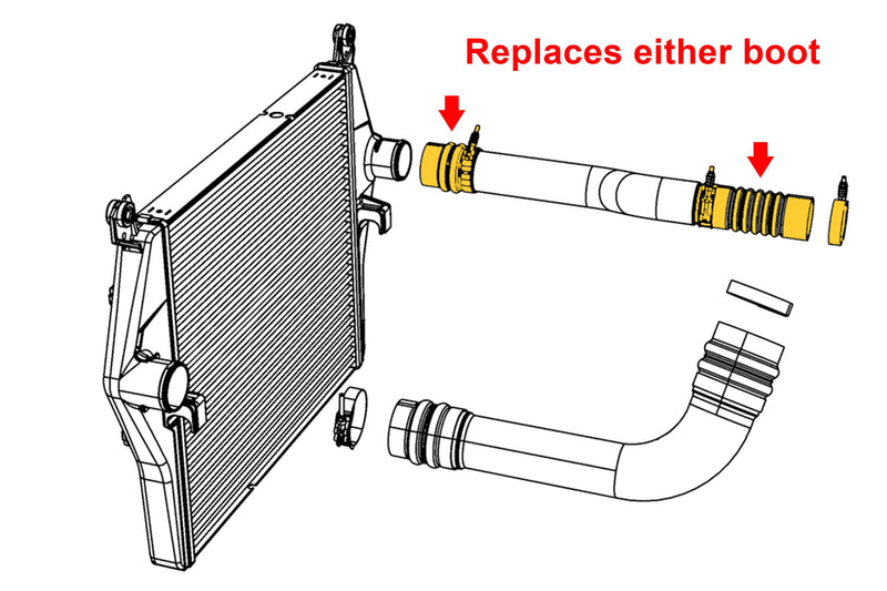 HPS Intercooler Hoses - Orange (57-2208)