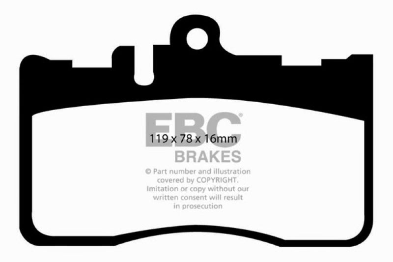 EBC 01-06 Lexus LS430 4.3 Redstuff Front Brake Pads