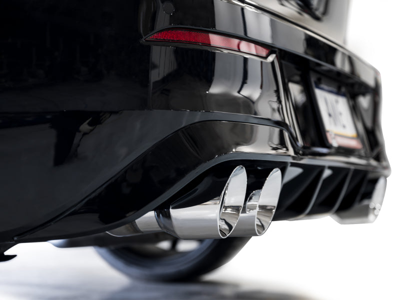 AWE MK8 Volkswagen Golf R 3in Touring Edition Quad Exhaust - Chrome Silver Tips