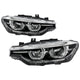 Spyder BMW F30 3 Series 4Dr LED Projector Headlights Chrome PRO-JH-BF3012H-4D-LED-C