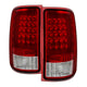 xTune GMC Sierra 07-13 LED Tail Lights Red Clear ALT-ON-GS07-G2-LED-RC