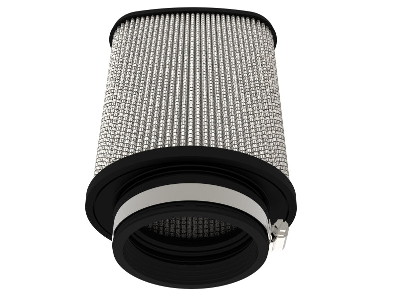 aFe Magnum FLOW Pro DRY S Universal Air Filter 3.5in Flange 5.75x5in Base 6x2.75in Top 6.5in Height