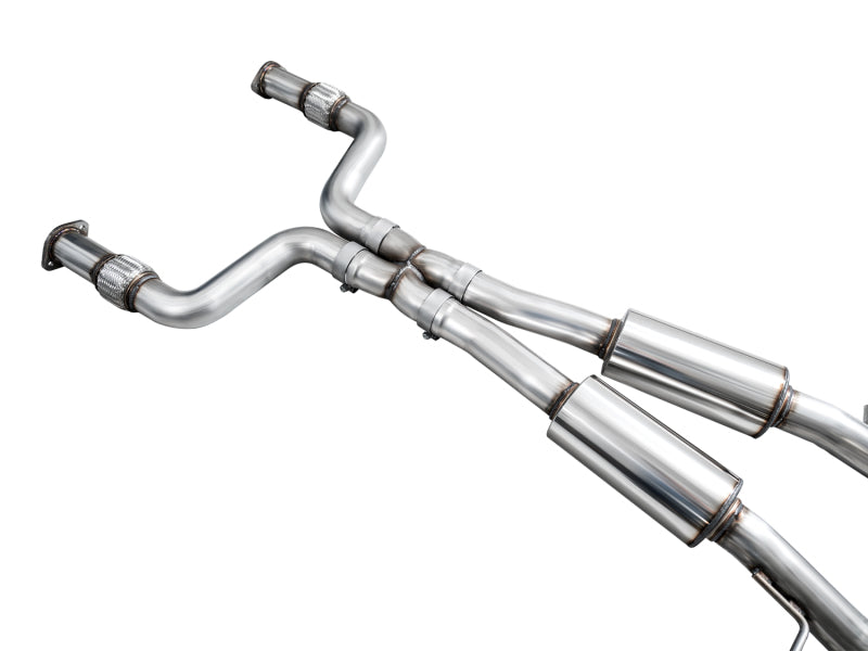 AWE 2023 Nissan Z RZ34 RWD Track Edition Catback Exhaust System w/ Chrome Silver Tips