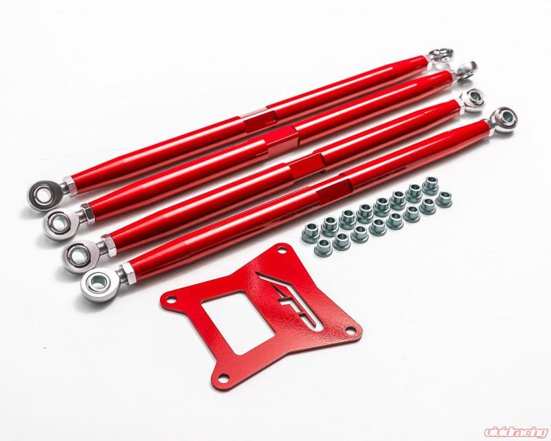 Agency Power Polaris RZR 1000/RS1/XP Turbo/RS1 Adjustable Rear Radius Arms - Red