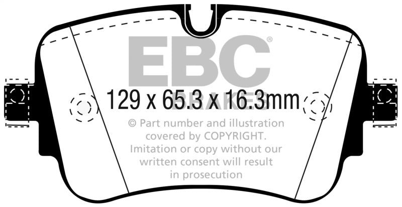 EBC 16-18 Audi Q7 Yellowstuff Rear Brake Pads