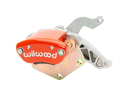 Wilwood Caliper-MC4 Mechanical-R/H - Silver w/No Logo 2.00in Piston .81in Disc - Red