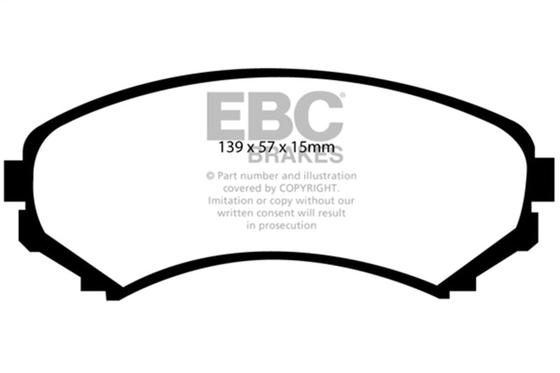 EBC 02-03 Honda Passport 3.2 Greenstuff Front Brake Pads