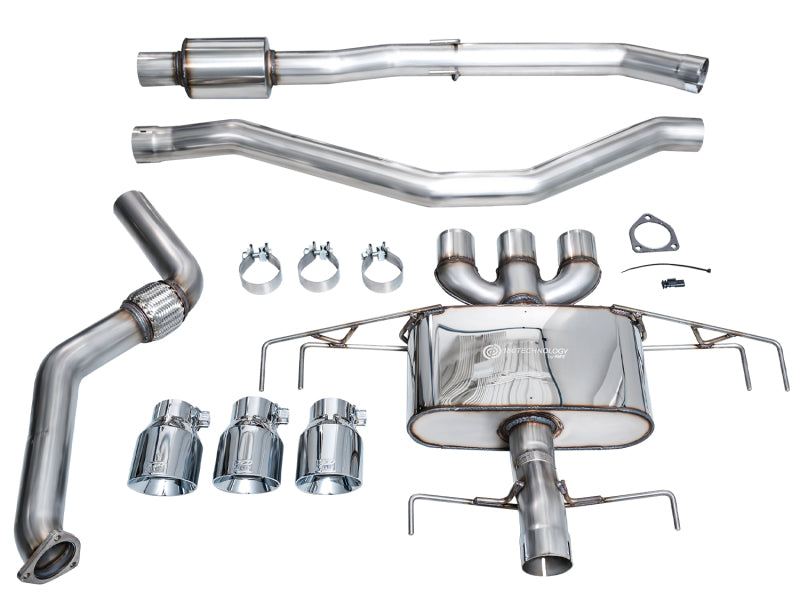 AWE Tuning 2024 Acura Integra Type S DE5 FWD Touring Edition Exhaust w/ Triple Chrome Silver Tips