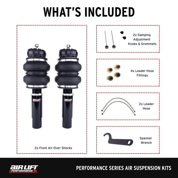 Air Lift Performance 09-16 Audi A4 Quattro & FWD S4/RS4 Front Air Suspension Kit