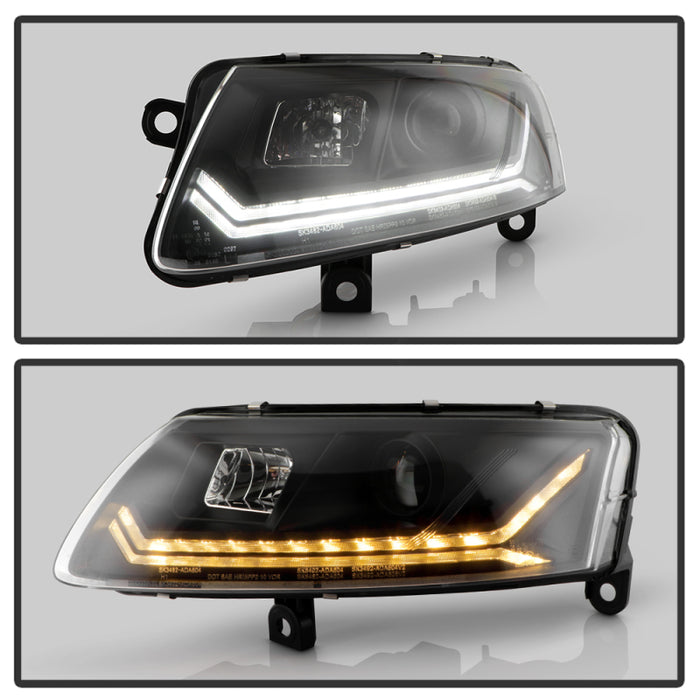 Spyder 09-11 Audi A6 Xenon/HID Model Only Projector Headlights - (PRO-YD-ADA609HID-SEQ-BK)