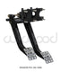 Wilwood Adjustable Dual Pedal - Brake / Clutch - Rev. Swing Mount -6.25:1 Brake 5.1:1 Clutch