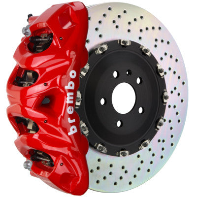 Brembo 15-24 Porsche Macan S Front GT BBK 8 Piston Cast 2pc 412x38 Cross-Drilled Rotor