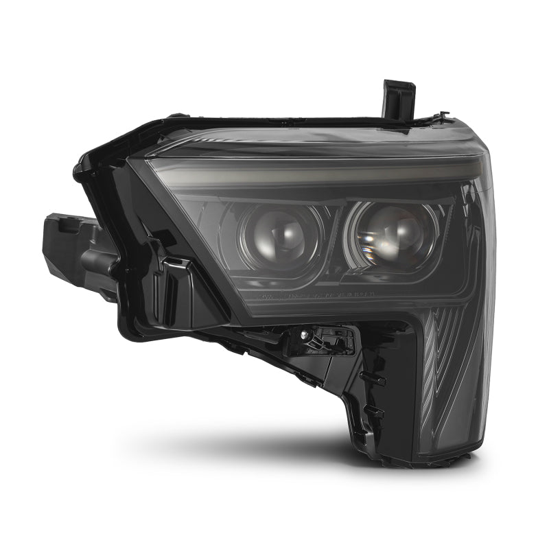 AlphaRex 22-23 Toyota Tundra LUXX-Series Headlights Alpha-Blk w/White DRL - Req 810029 OR 810030