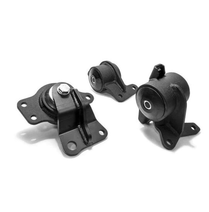 Innovative 05-08 Honda FIT/JAZZ L-Series Black Steel Mounts 75A Bushings (Manual Trans)