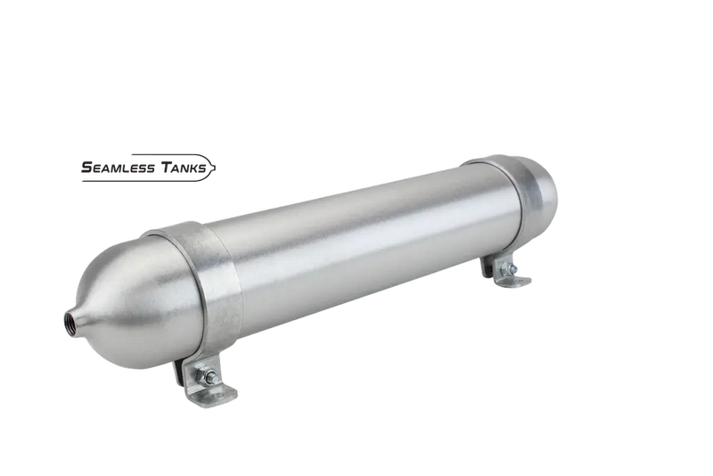 Seamless Tanks 2.875" x 18" Long .314 Gal (2) 1/4 NPT Ports