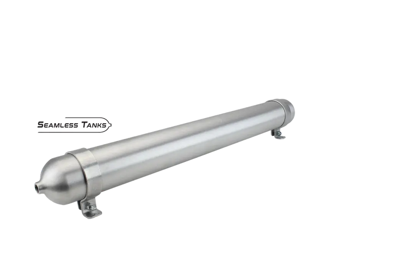 Seamless Tanks 2.875" x 28" Long .621 Gal (2) 1/4 NPT Ports