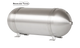 Seamless Aluminum Tank 28” X 8.625” With 4- 3/8