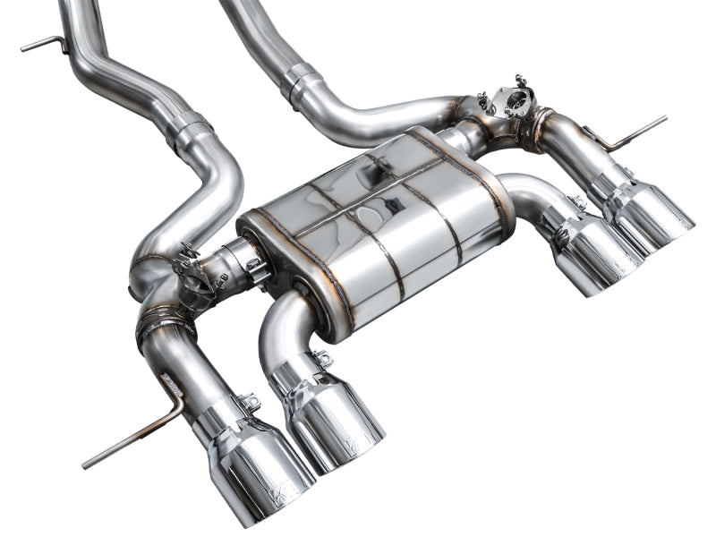 AWE Tuning 23-24 BMW G87 M2 SwitchPath Edition Exhaust - Chrome Silver Tips