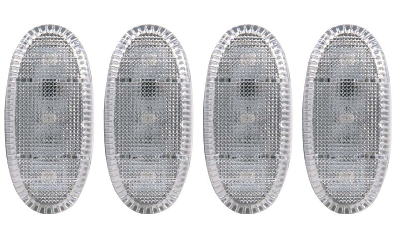 ANZO 2011-2016 Ford F-350 LED Fender Light Kit Clear 2pc Amber / 2pc Red