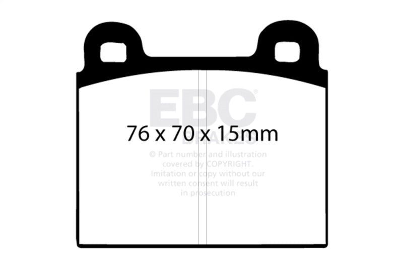 EBC 68-72 Alfa Romeo 1750 1.75 Greenstuff Front Brake Pads