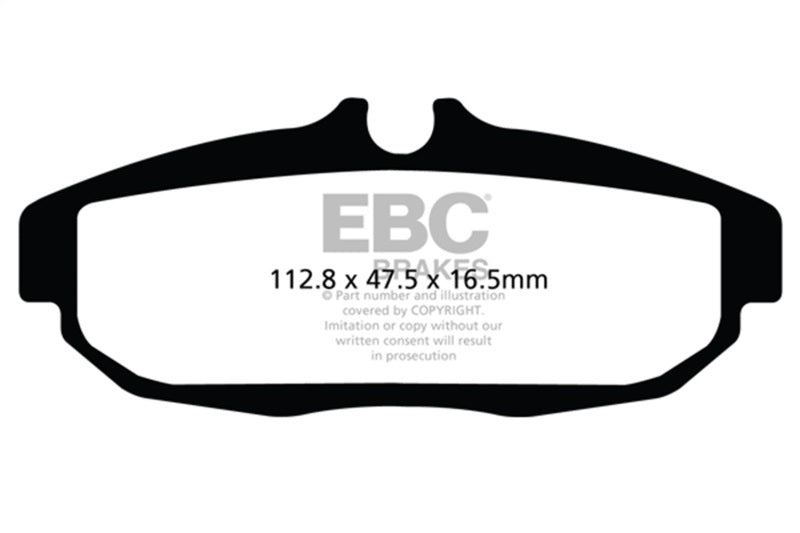 EBC 12 Ford Mustang 5.8 Supercharged (GT500) Shelby Redstuff Rear Brake Pads